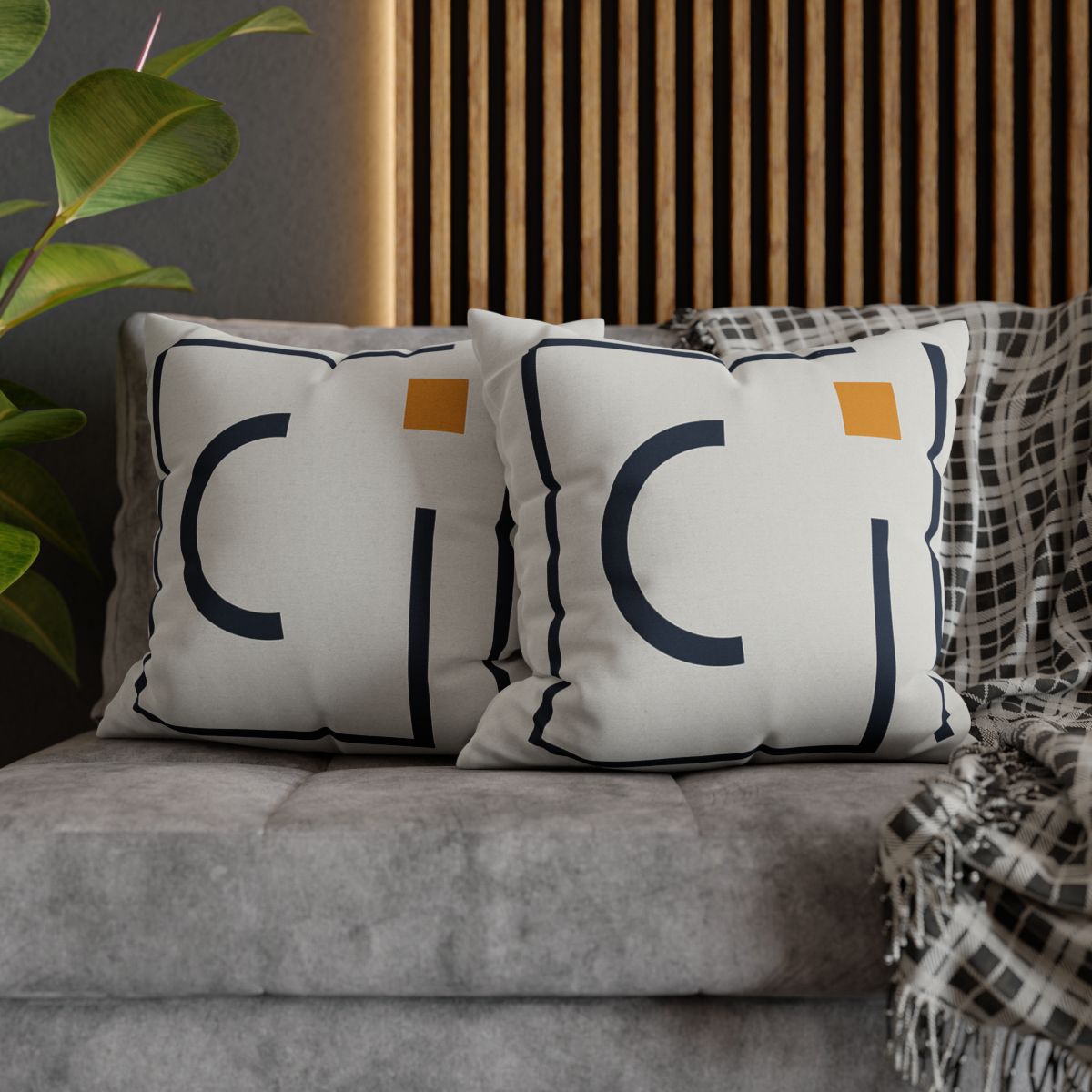 Broken Frame With Floating Arc trendy patterned pillow cases