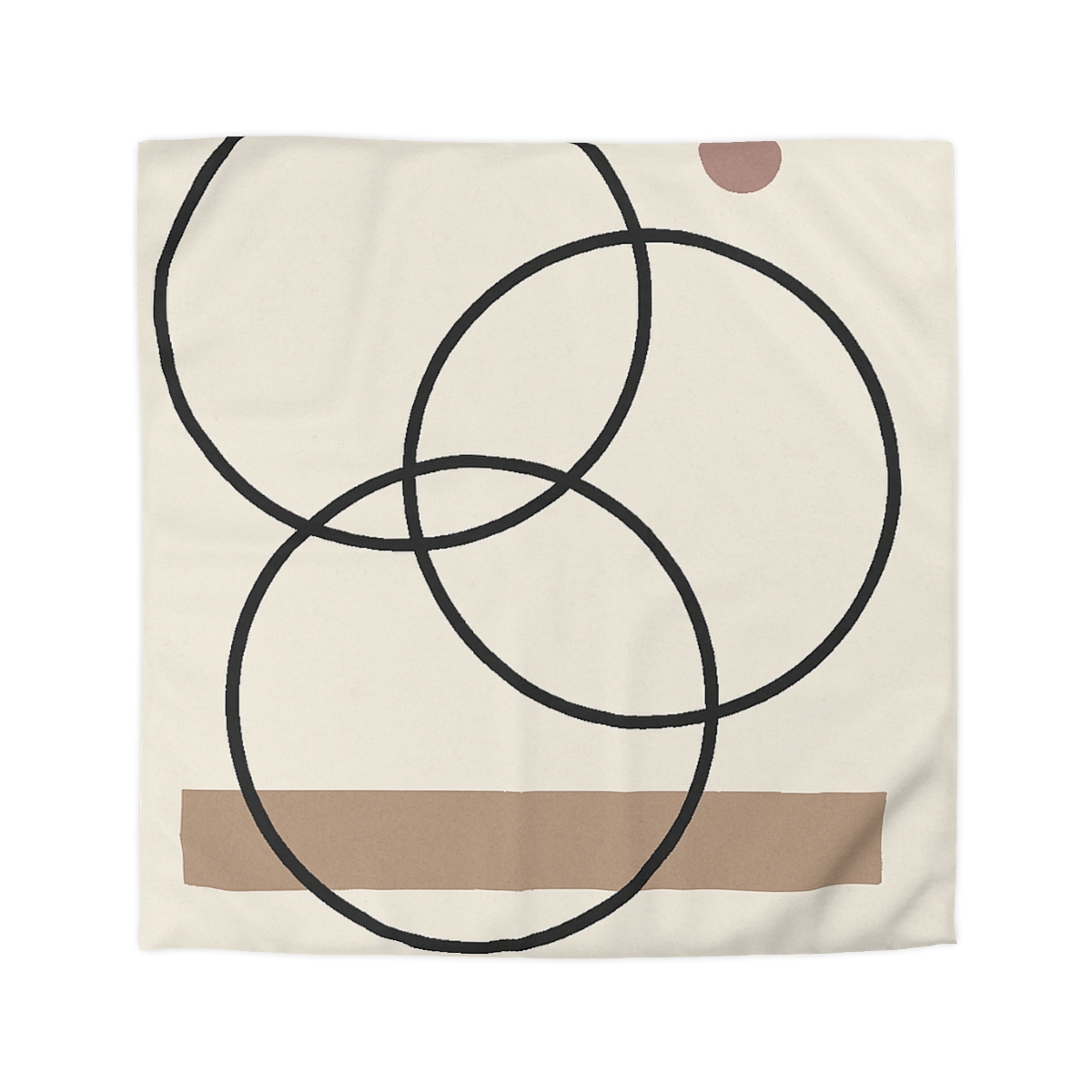 Staggered Rings And Slim Bar personalized bedding duvets