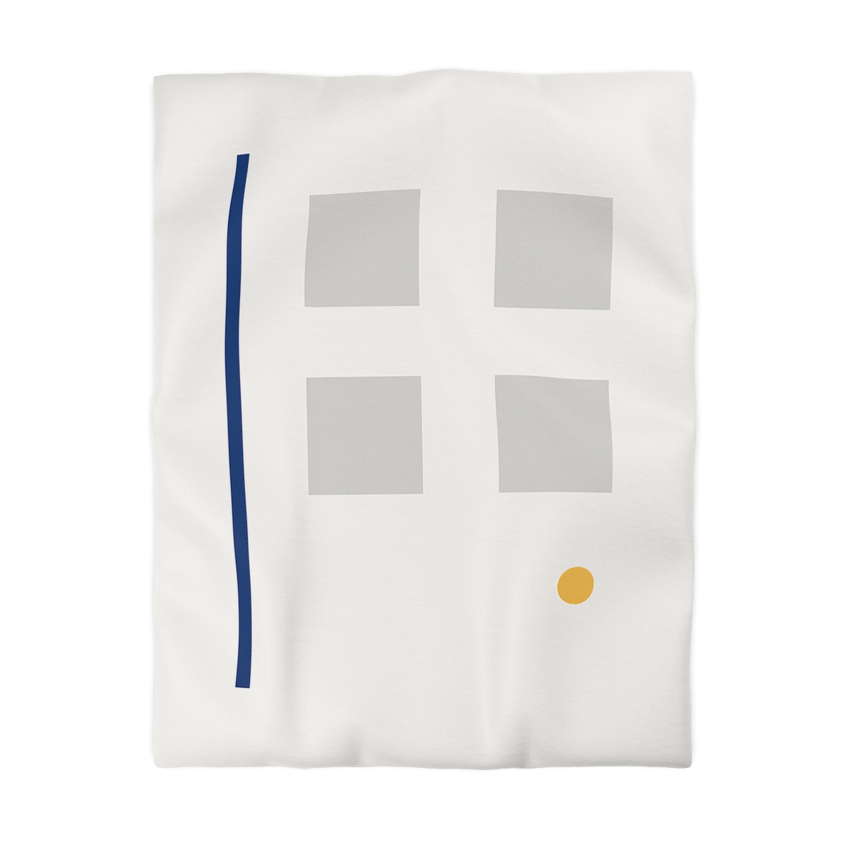 Sparse Grid With Missing Corner And Accent Point trendy bedroom duvets