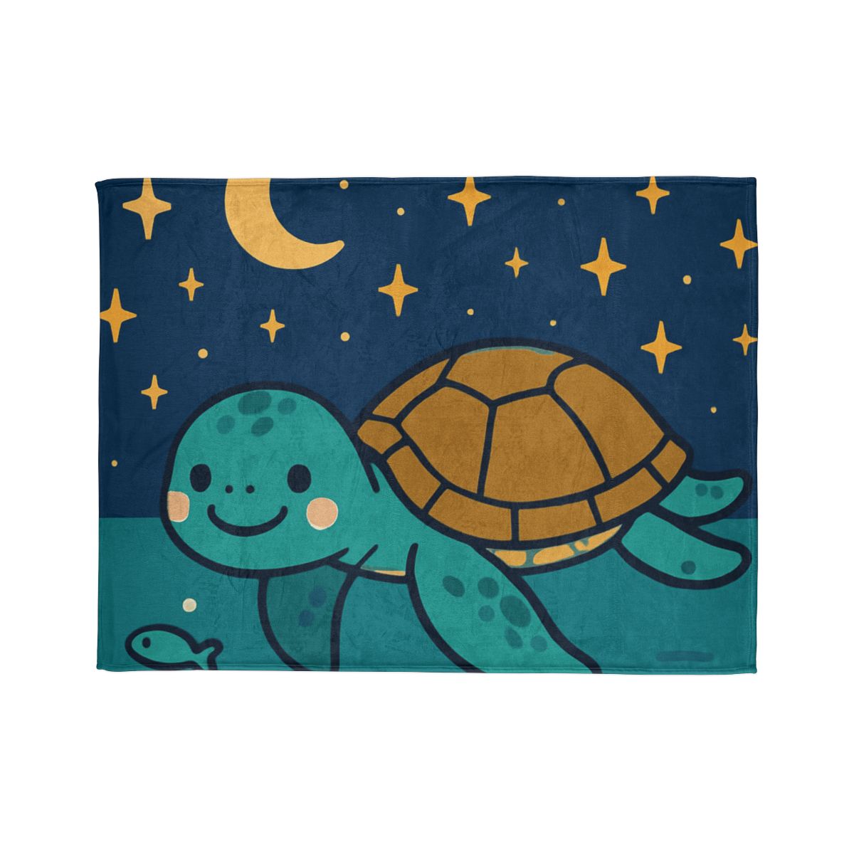 Starry Sea Turtle Voyage stylish throw blankets