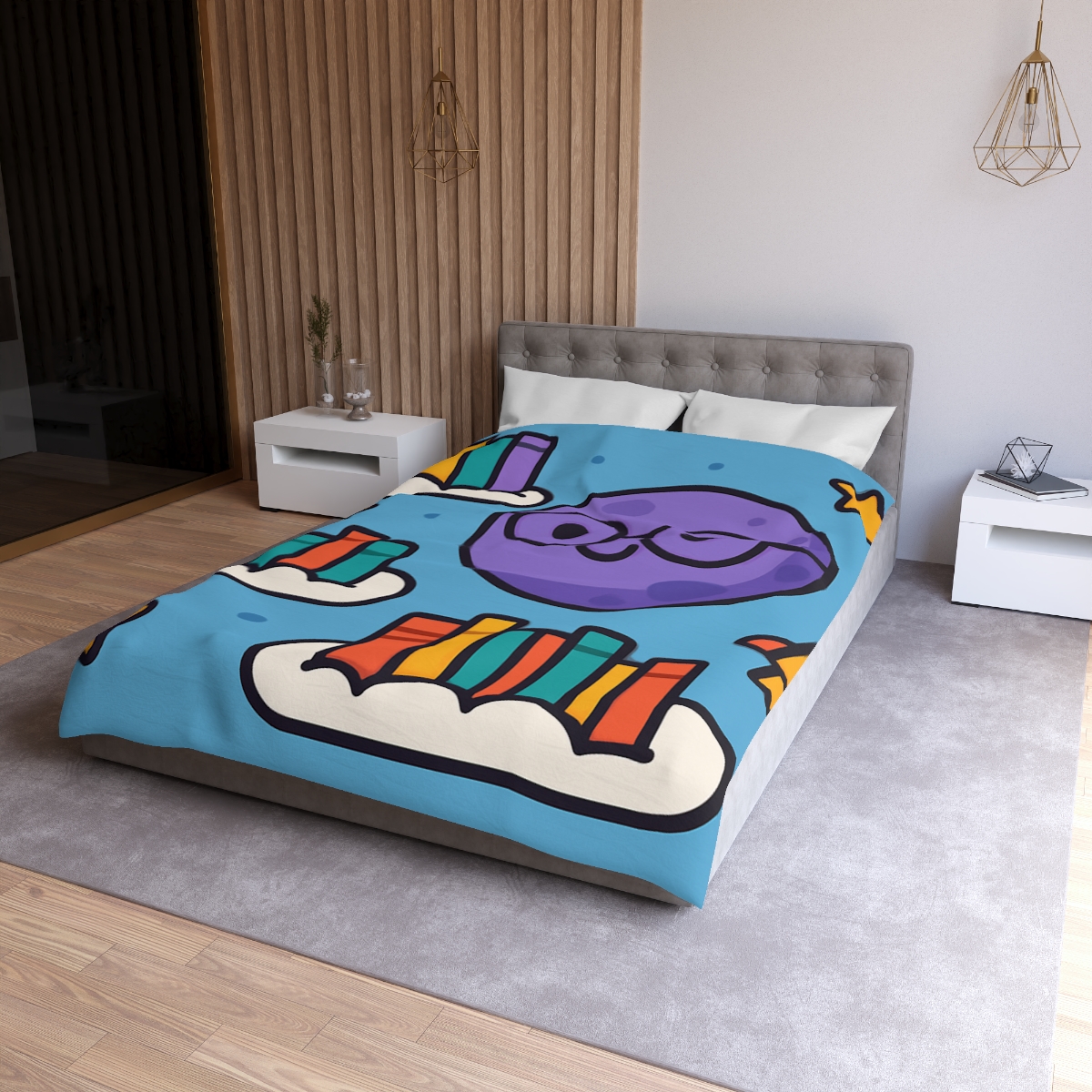 The Cloud Library Of Planet Puff soft comforter duvets