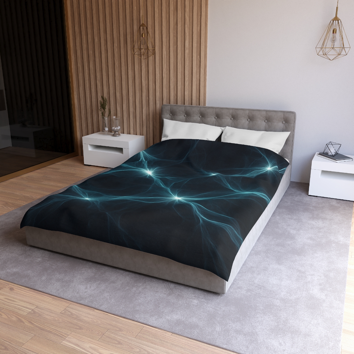 Cosmic Silk Filament Tapestry stylish duvet covers