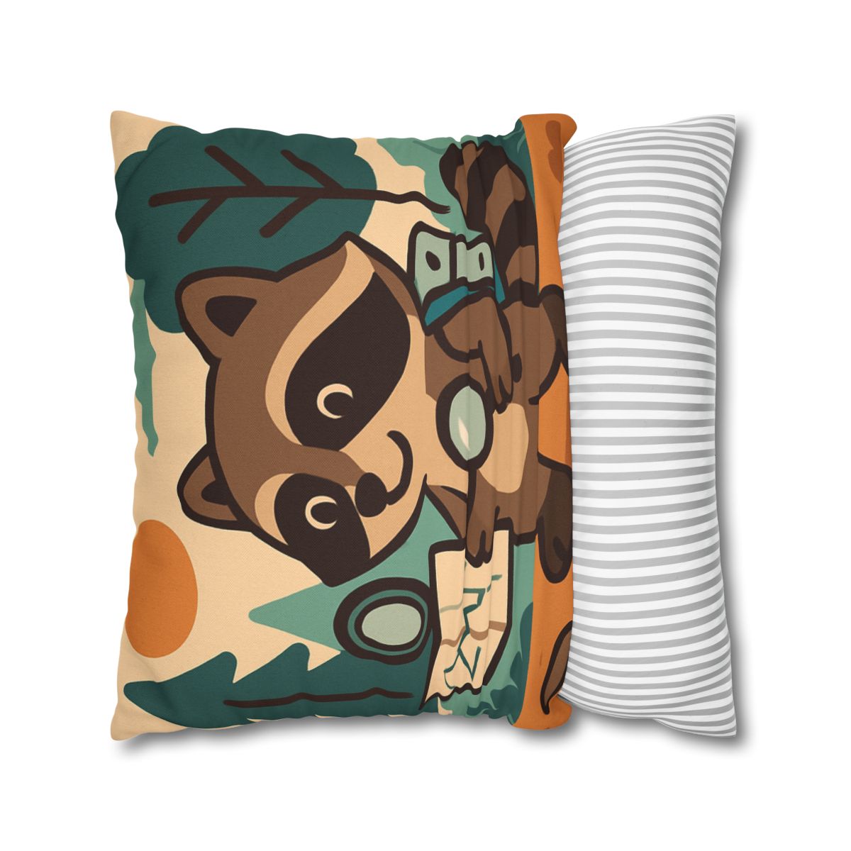 Robot Ranger Raccoon designer print pillow cases