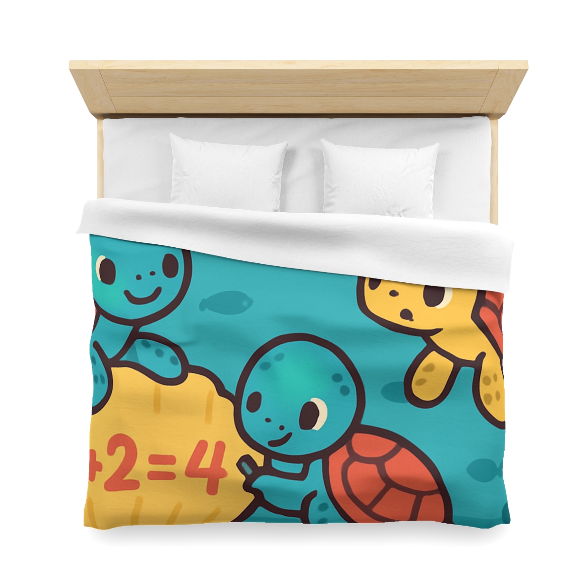 Coral Reef Math Turtles duvets for gifts