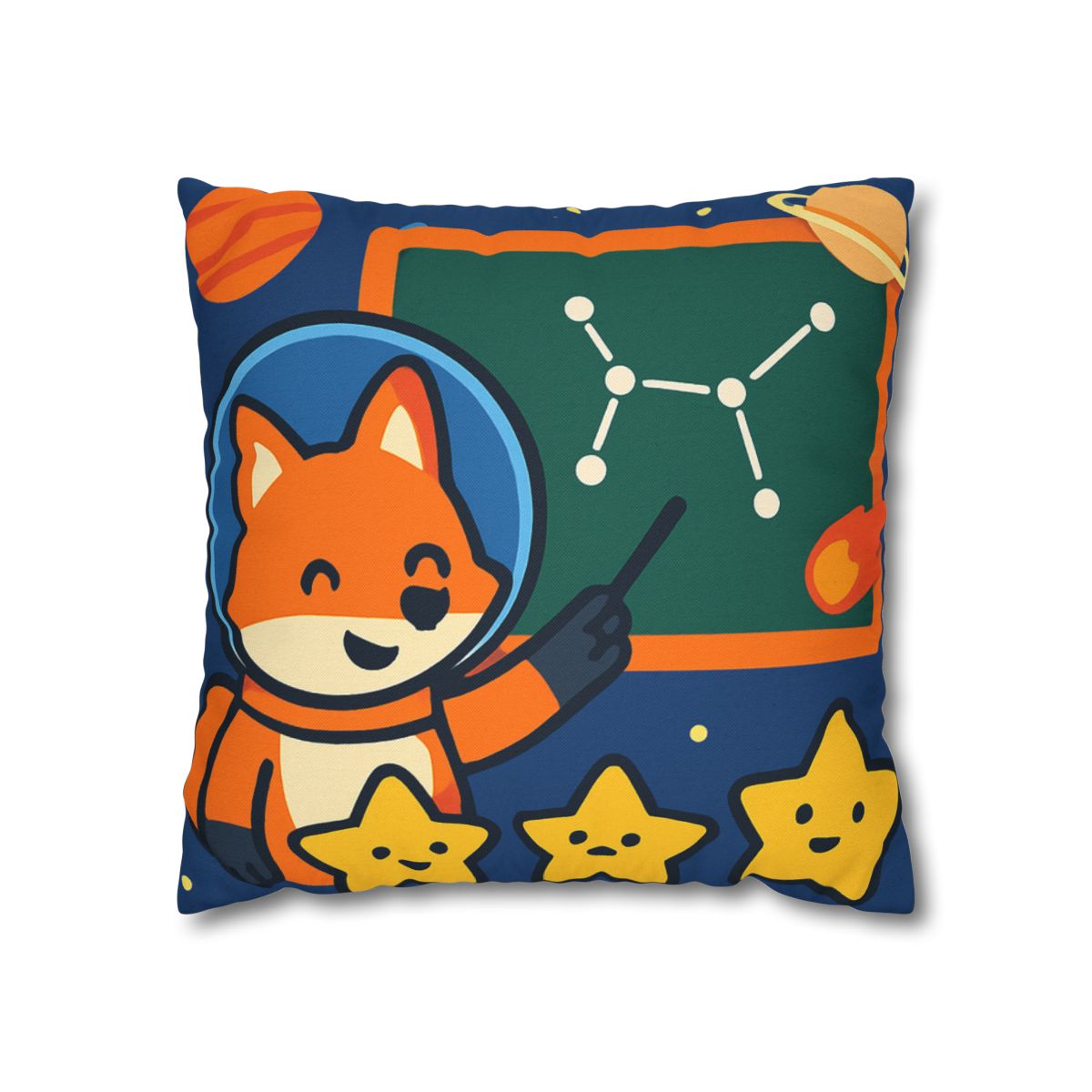 Comet Classroom Space Fox stylish decorative pillowcases