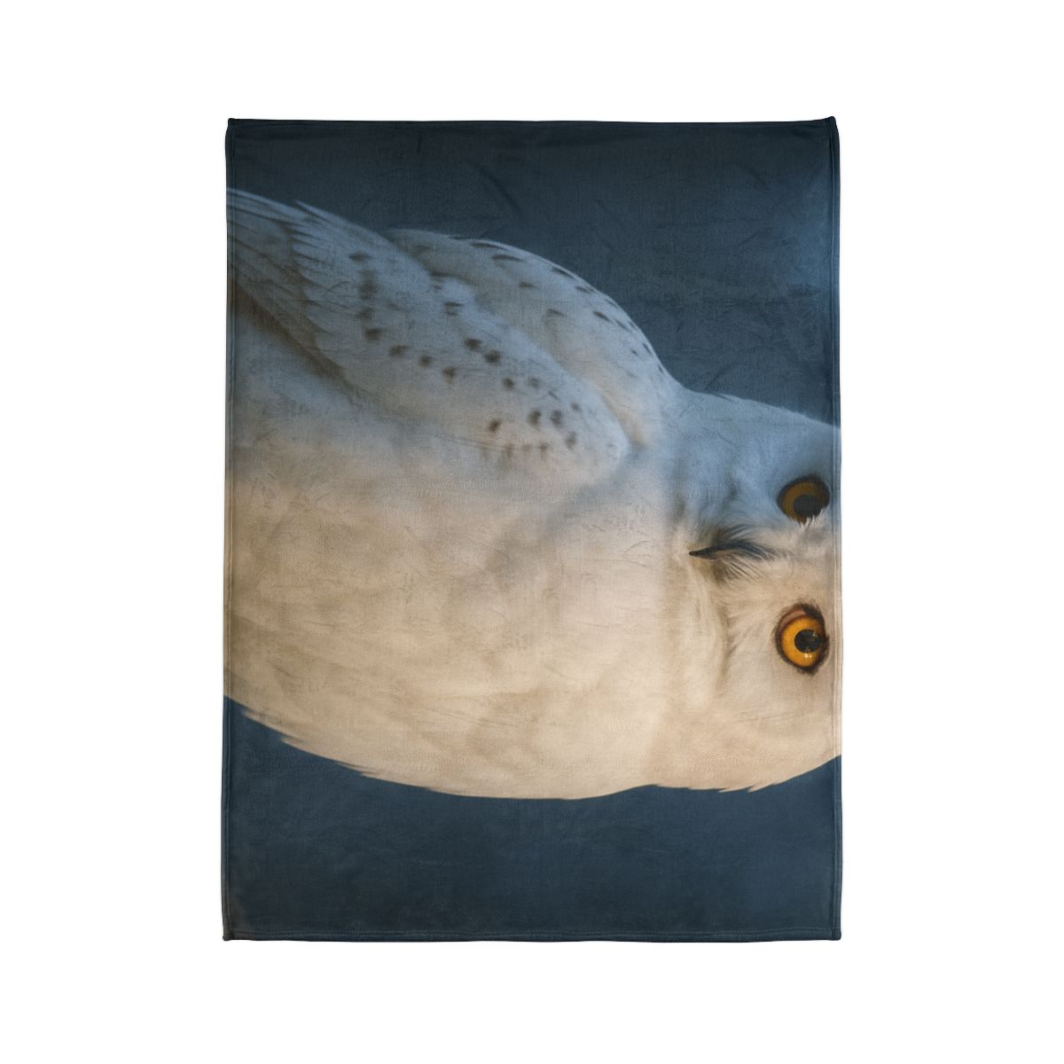Twilight Watcher Snowy Owl soft fleece blankets
