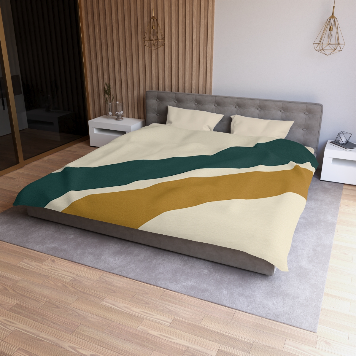 Diagonal Bar Pause custom duvets