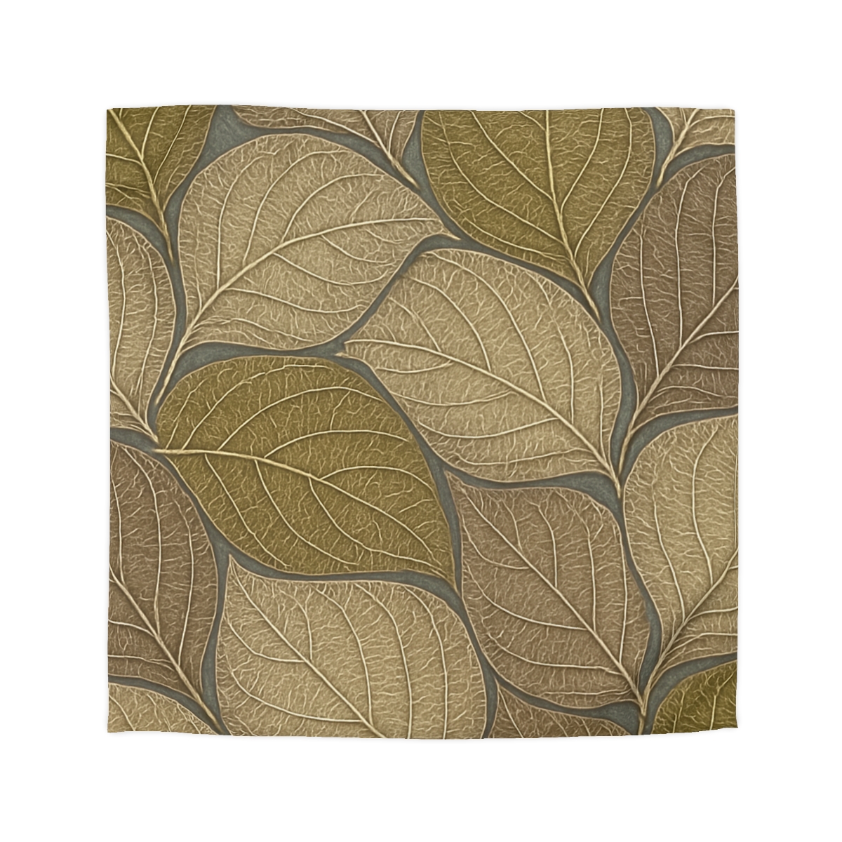 Leaf Skeleton Mosaic designer printed duvets