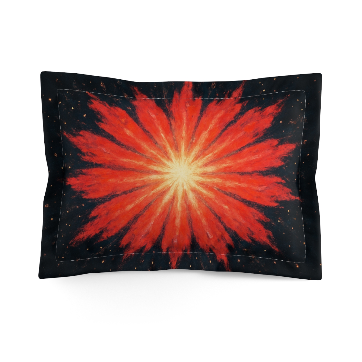 Starburst Petal Radiance personalized decorative pillows