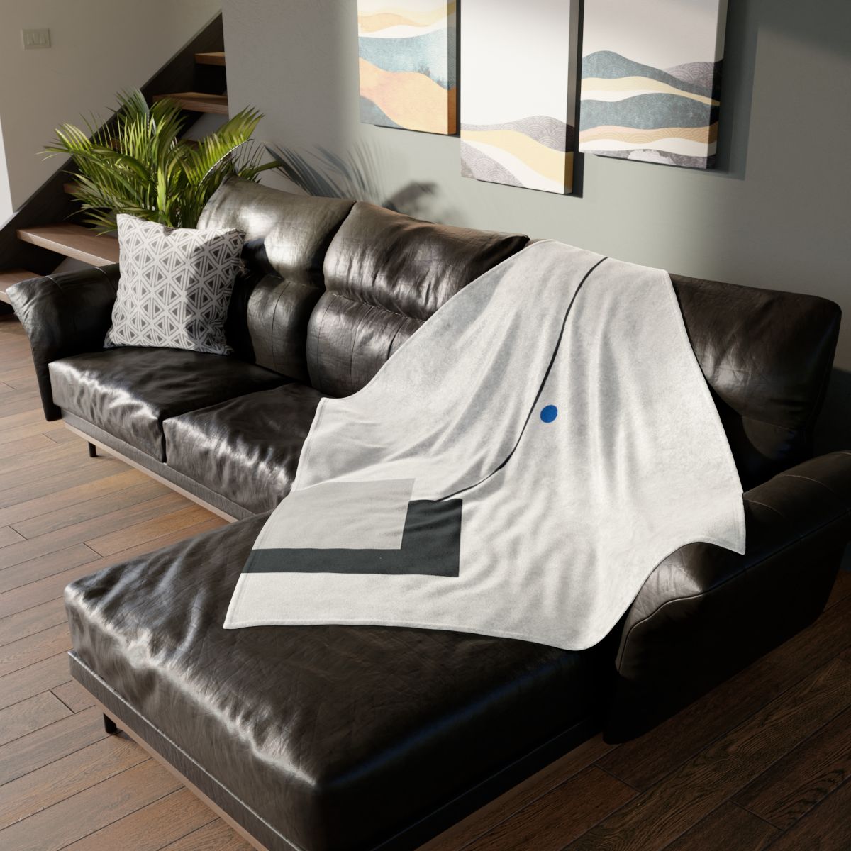 Corner Stack With Shared Diagonal personalized cozy blankets