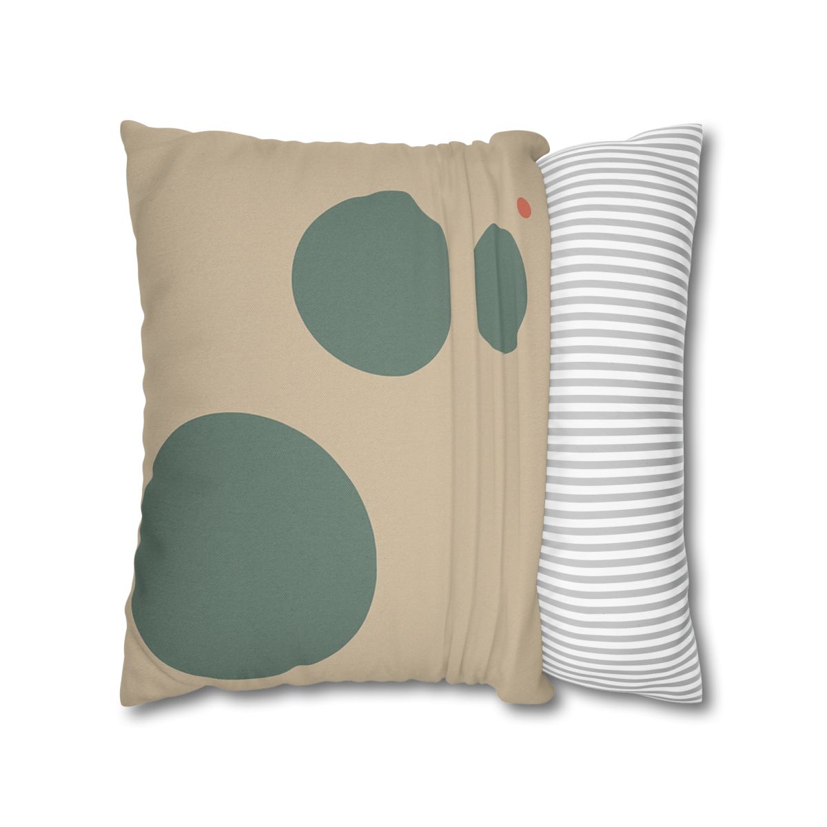 Quiet Triplet Of Offset Circles personalized pillow covers