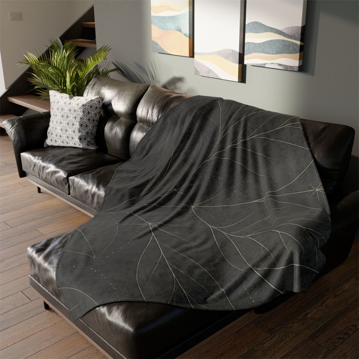 Veinwork Constellation Lattice stylish throw blankets