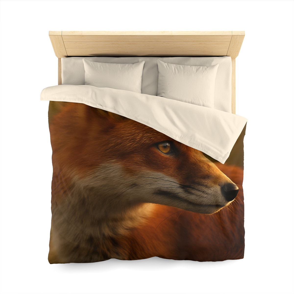 Crimson Whisper Red Fox soft comforter duvets