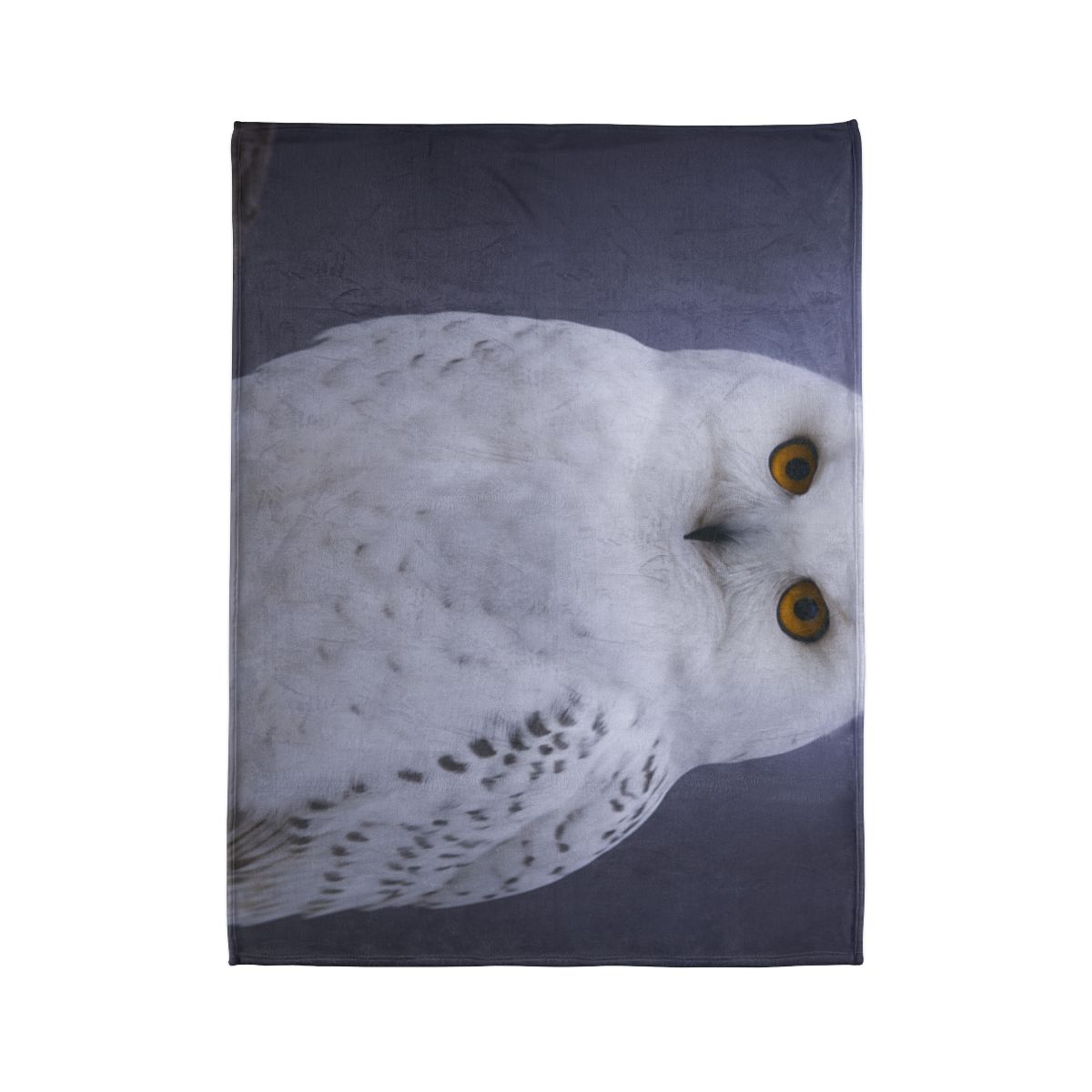 Twilight Watcher Snowy Owl trendy patterned blankets