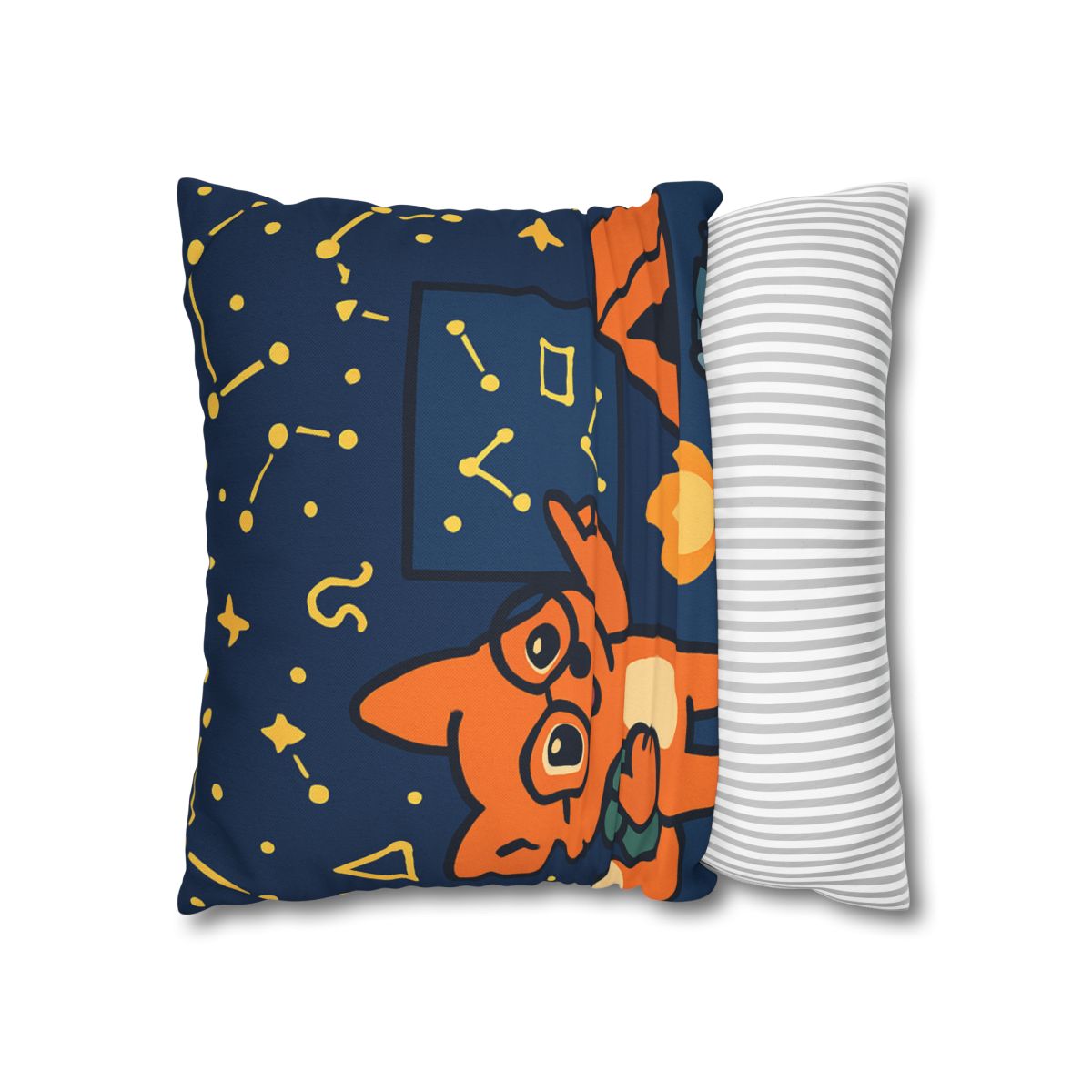 Constellation Camping With Fox Astronomer unique gift pillow cases