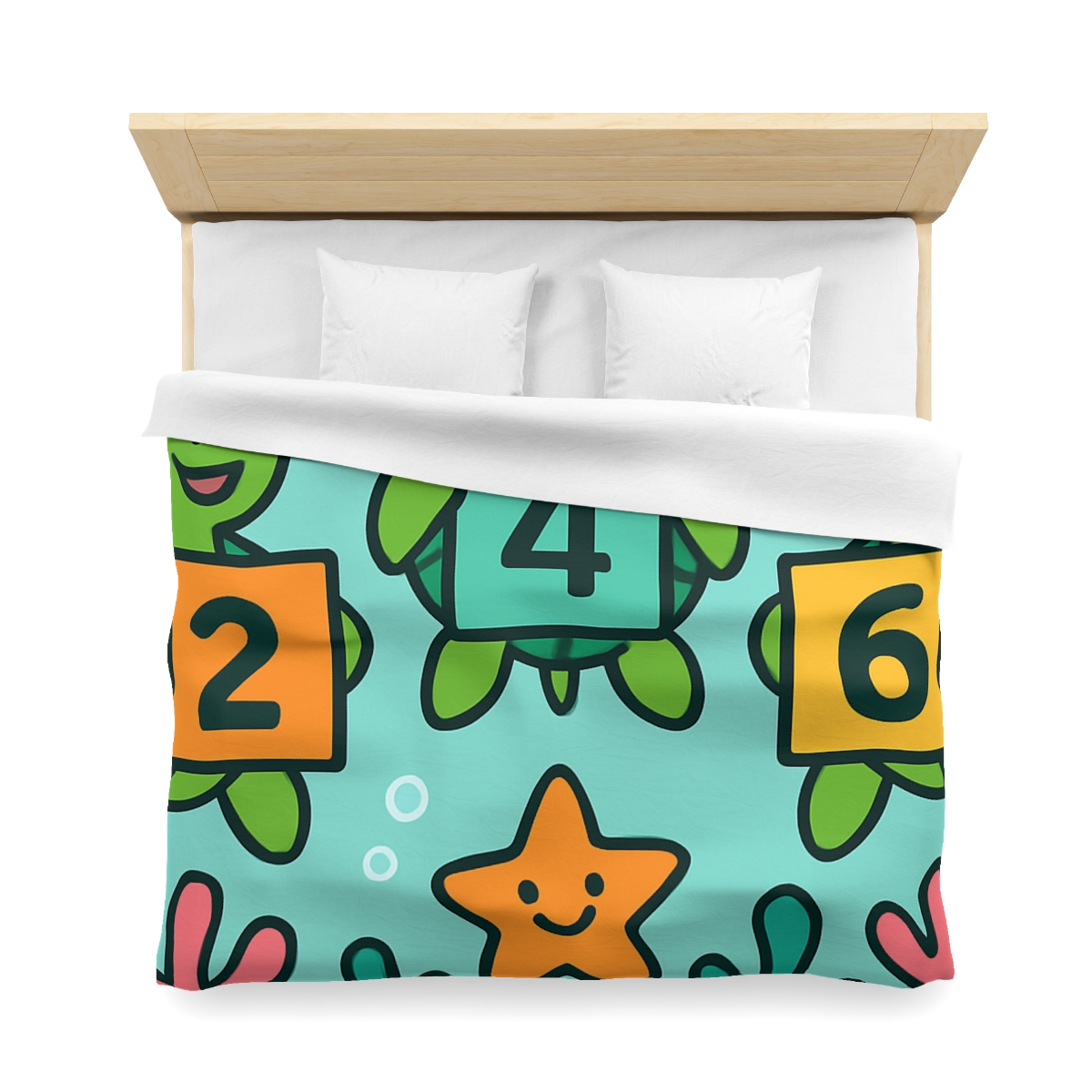Coral Reef Math Parade Of Sea Turtles warm winter duvets