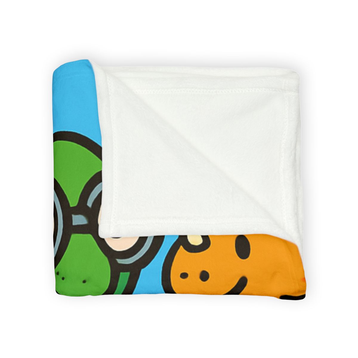 Time Traveling Turtle At The Dino Park designer printed blankets