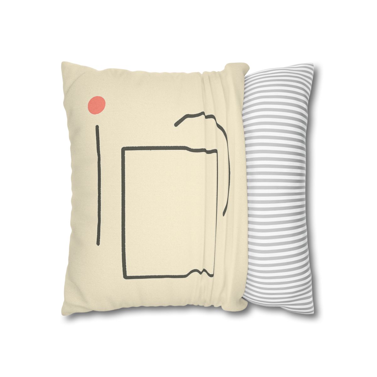 Offset Frame With Crescent Anchor stylish decorative pillowcases