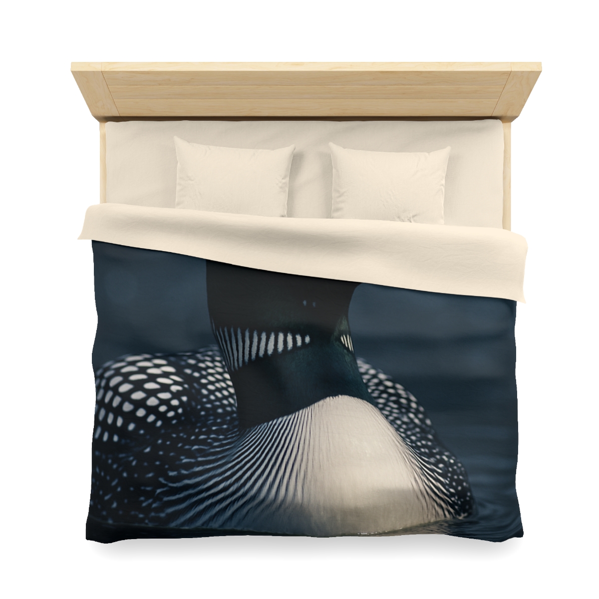 Moonlit Chorus Common Loon custom duvets