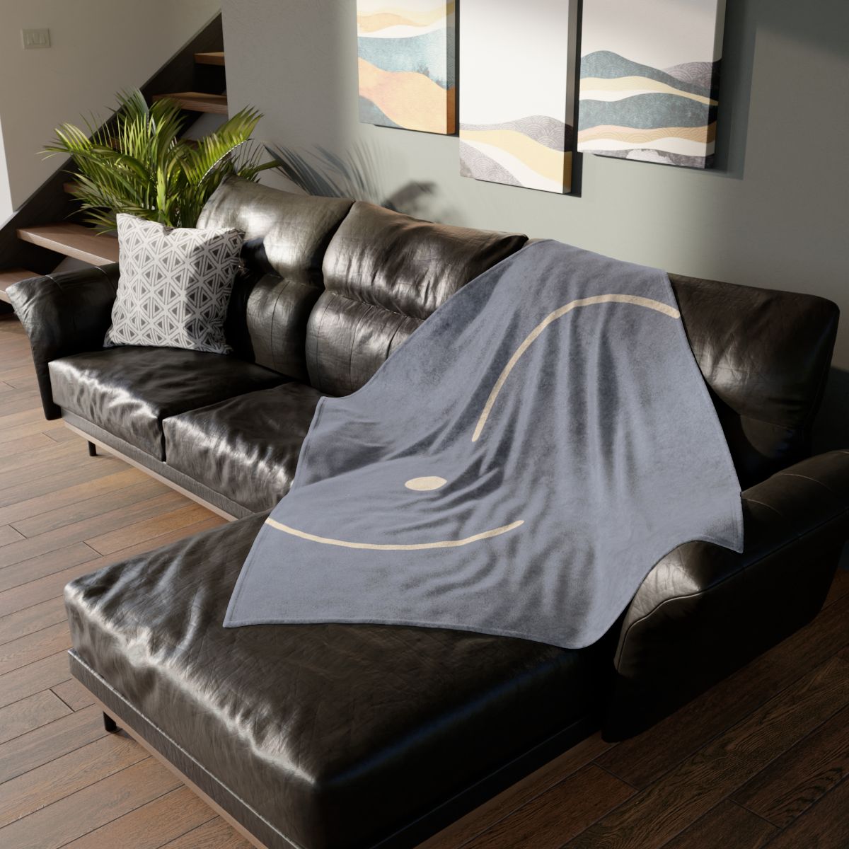 Intersecting Arc Duo stylish throw blankets