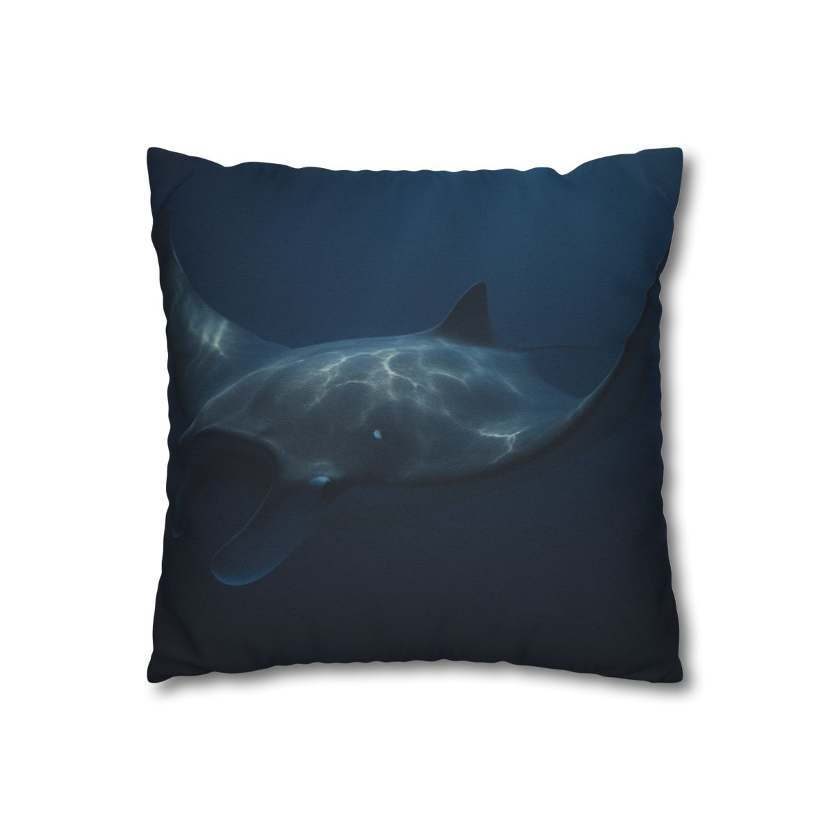 Moonlit Glide Manta Ray stylish decorative pillowcases