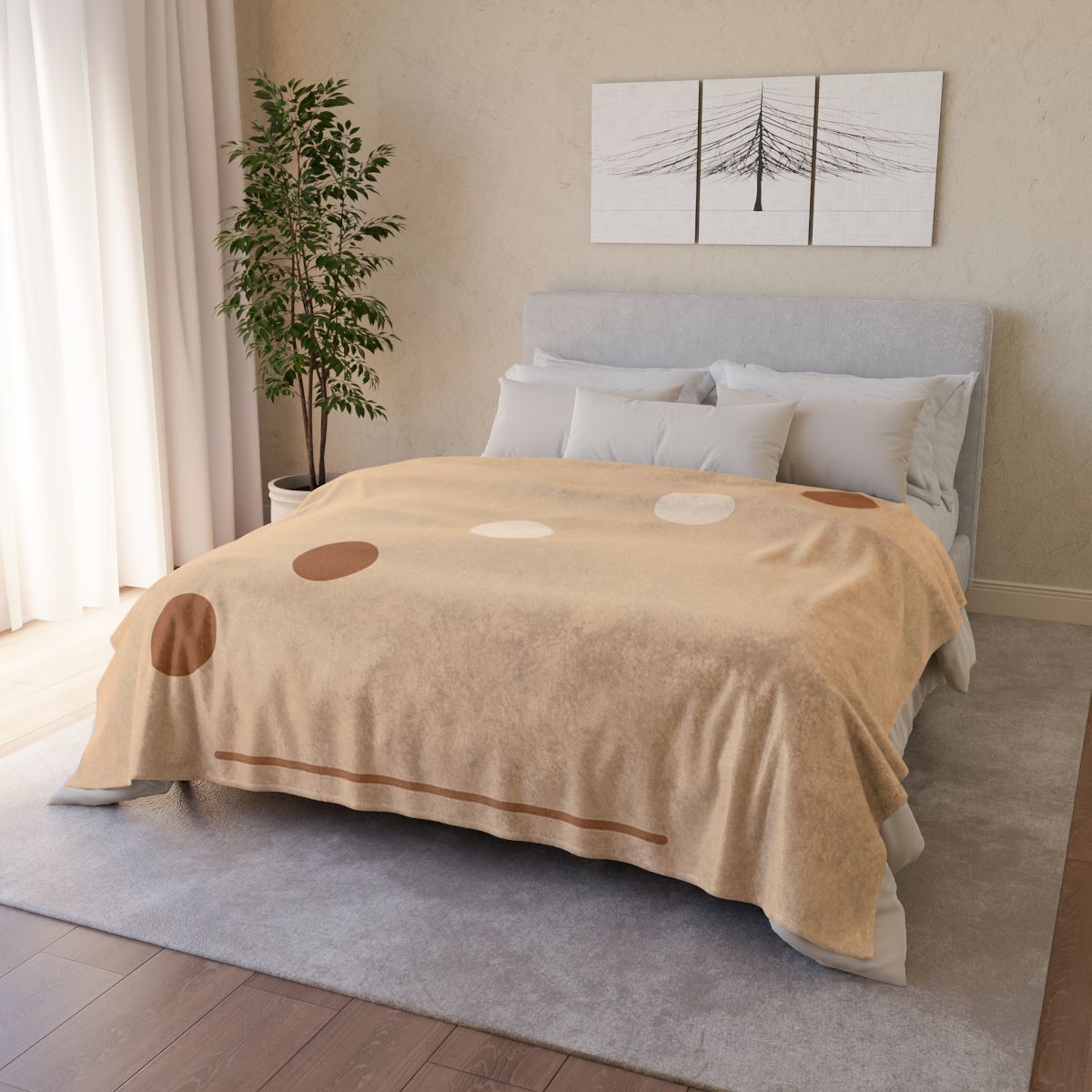 Diagonal Cluster With Hidden Void decorative home blankets
