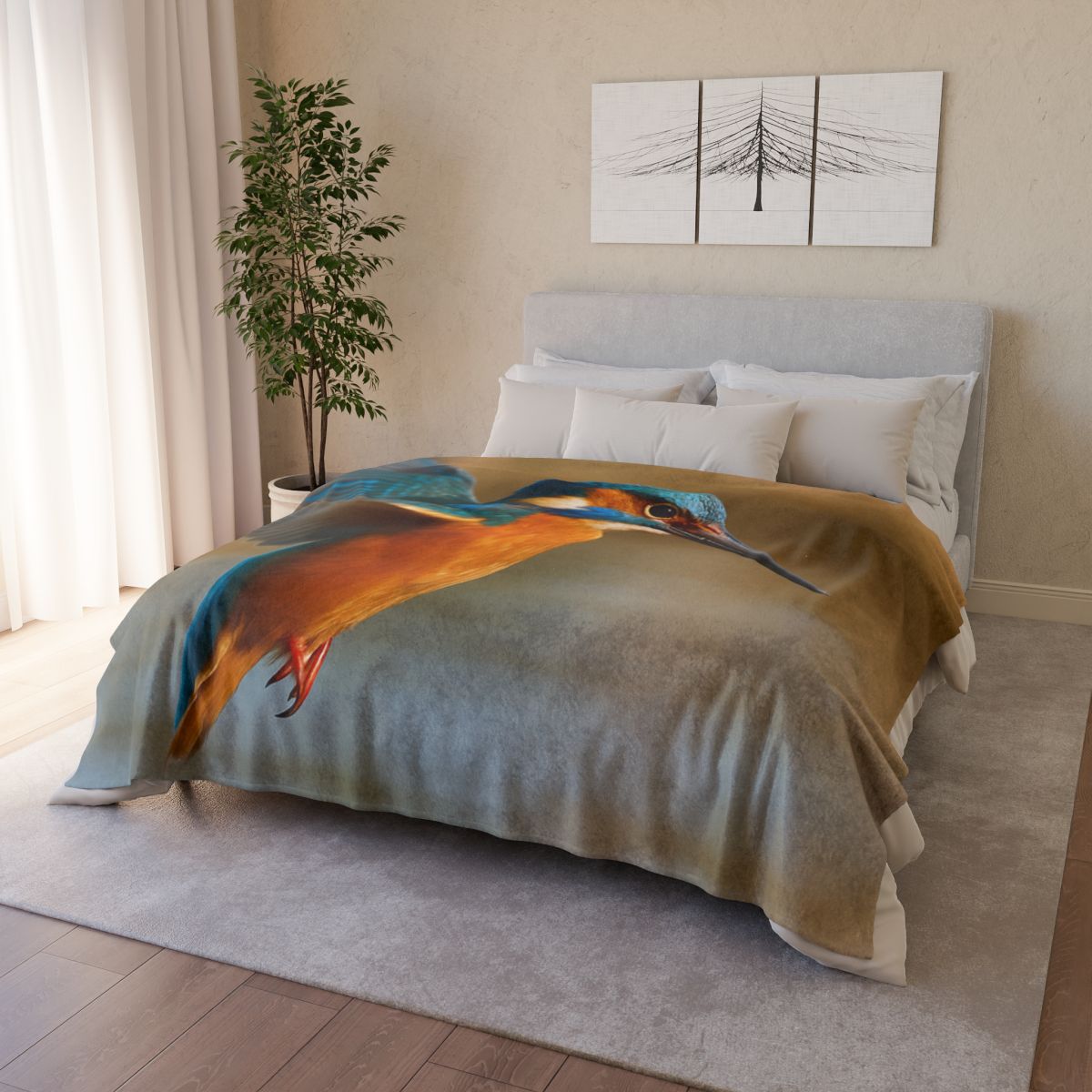 Sky Arrow Kingfisher trendy patterned blankets