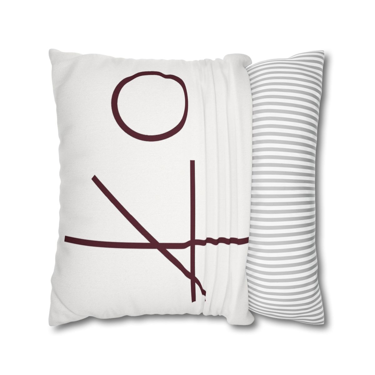 Intersecting Bar Triad With Open Circle unique gift pillow cases