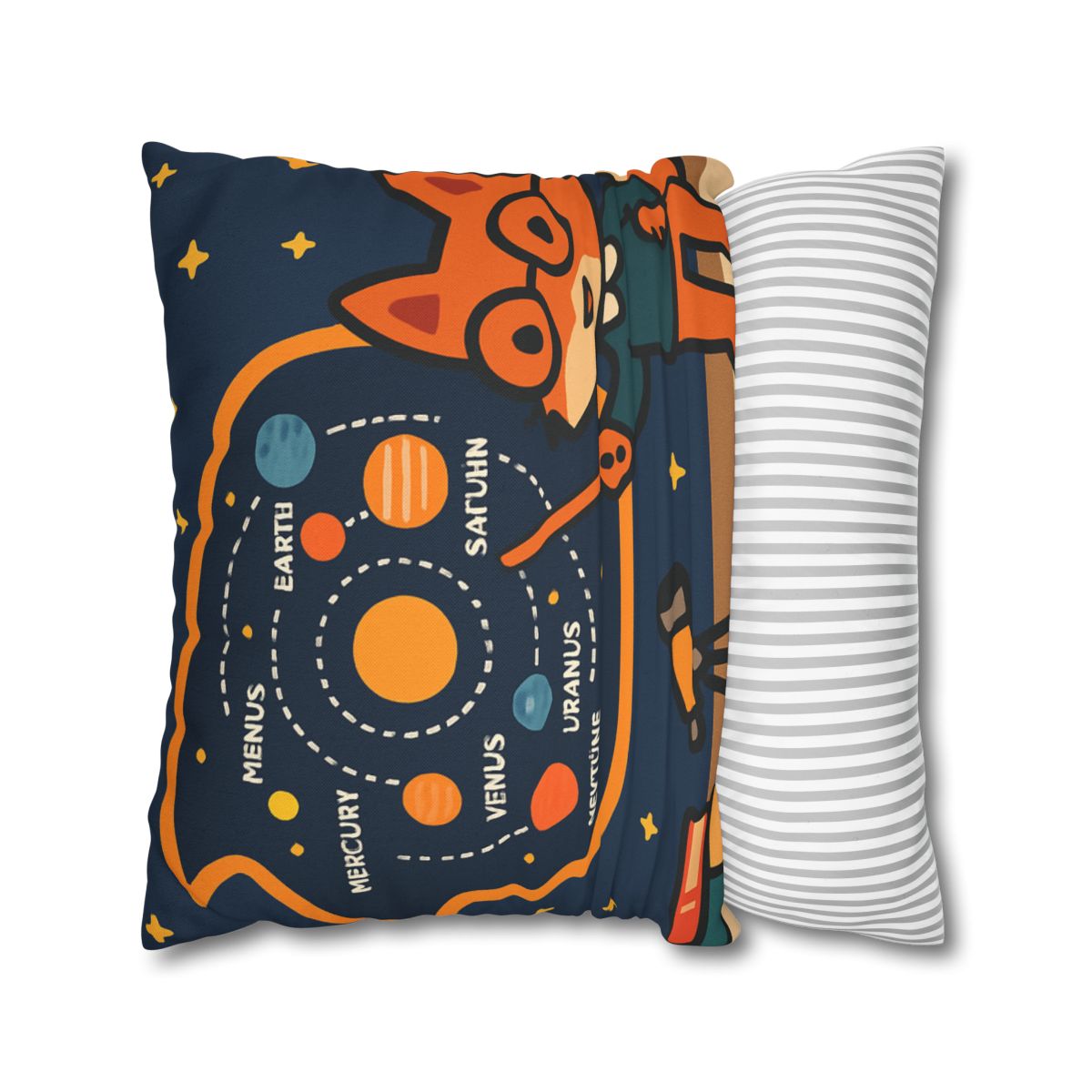 Comet Classroom With Star Map Fox trendy patterned pillow cases