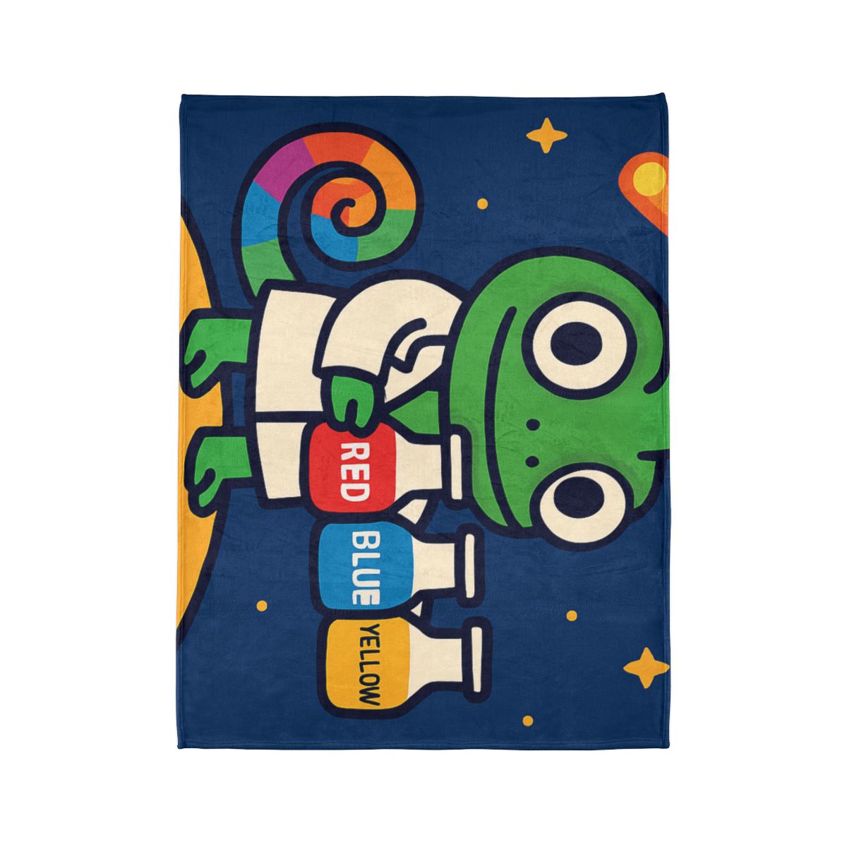 Comet Chameleon Color Lab soft fleece blankets