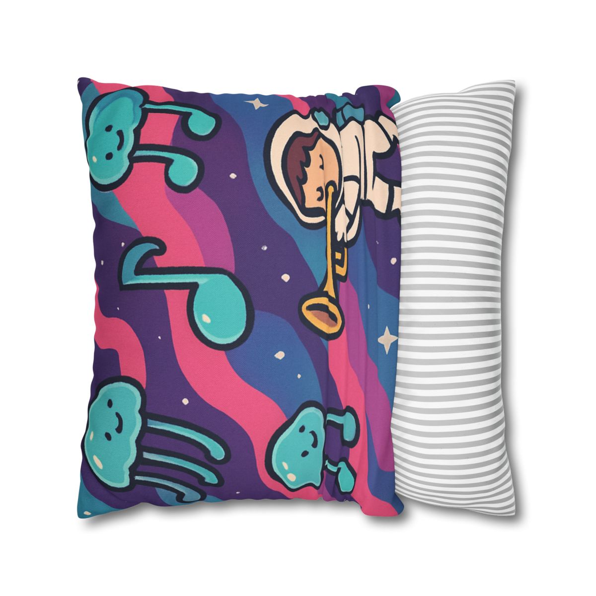 Nebula Jellyfish Orchestra designer print pillow cases