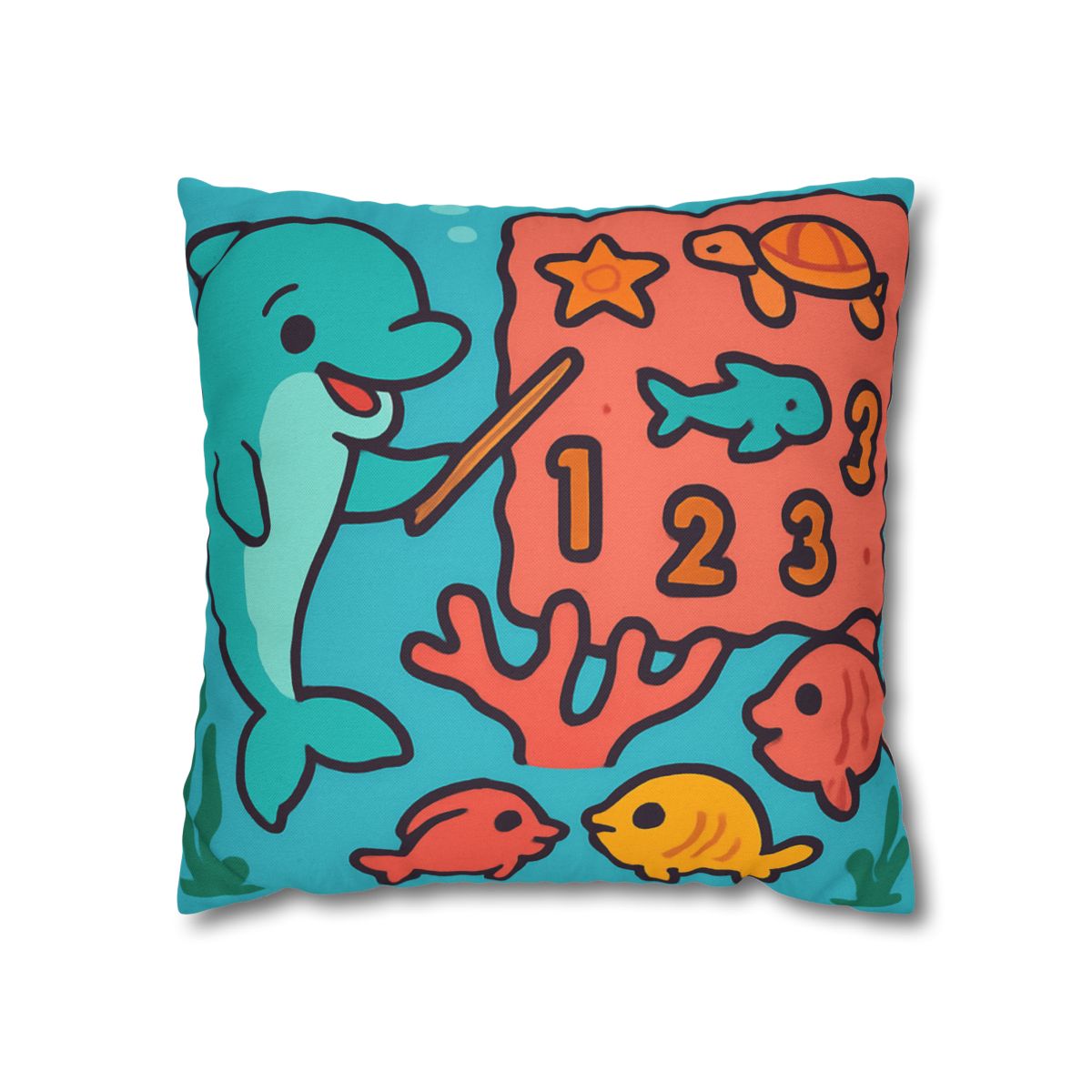 Cosmic Coral Reef Classroom soft cotton pillow cases