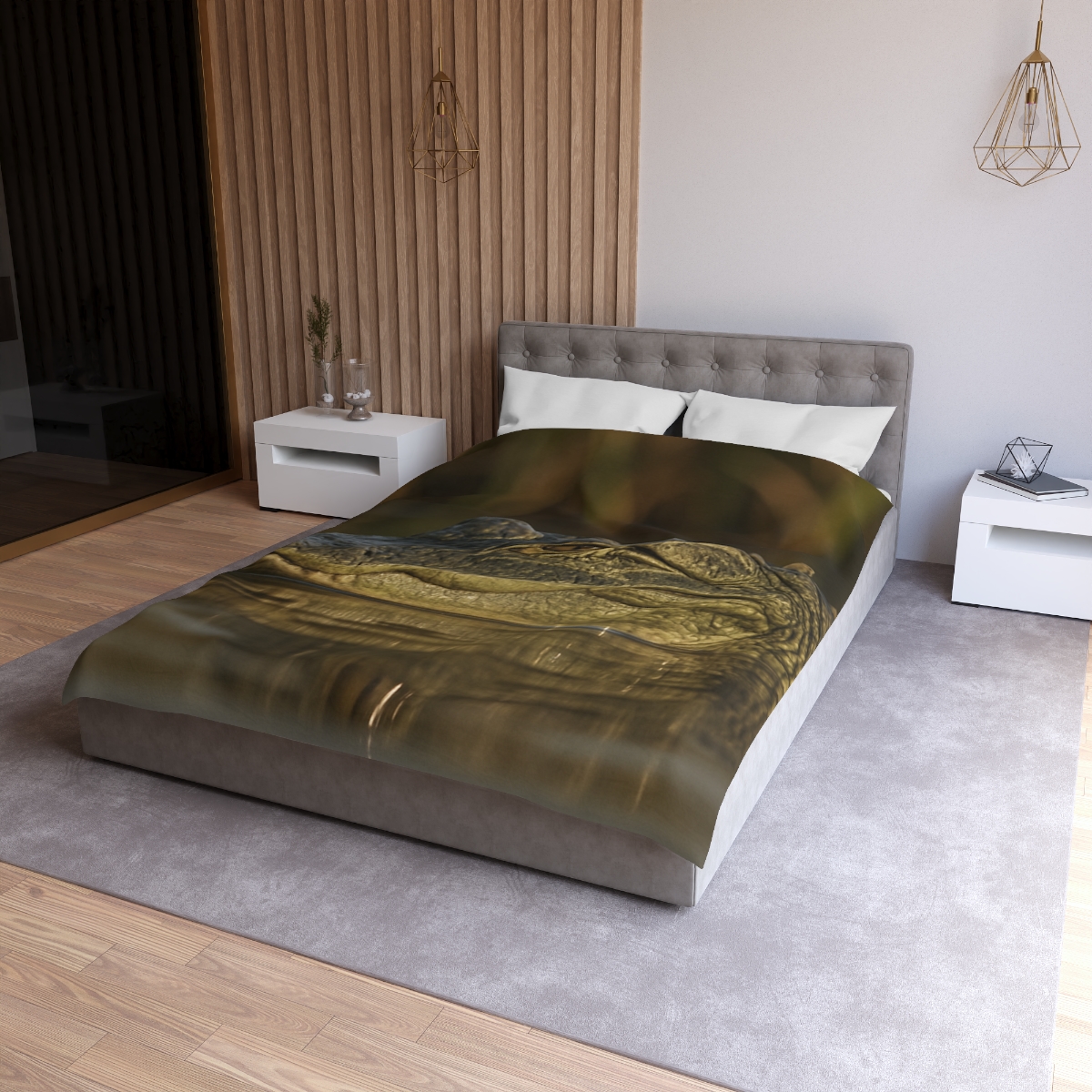 Nebula Stillness American Alligator duvets for gifts