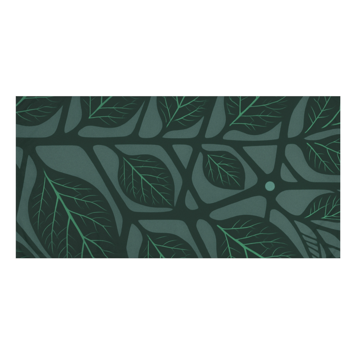 Lattice Leaf Venation designer printed towels