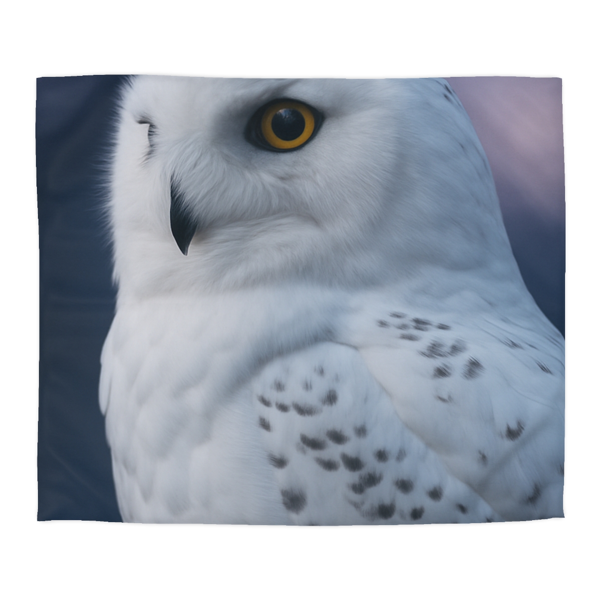 Twilight Watcher Snowy Owl warm winter duvets