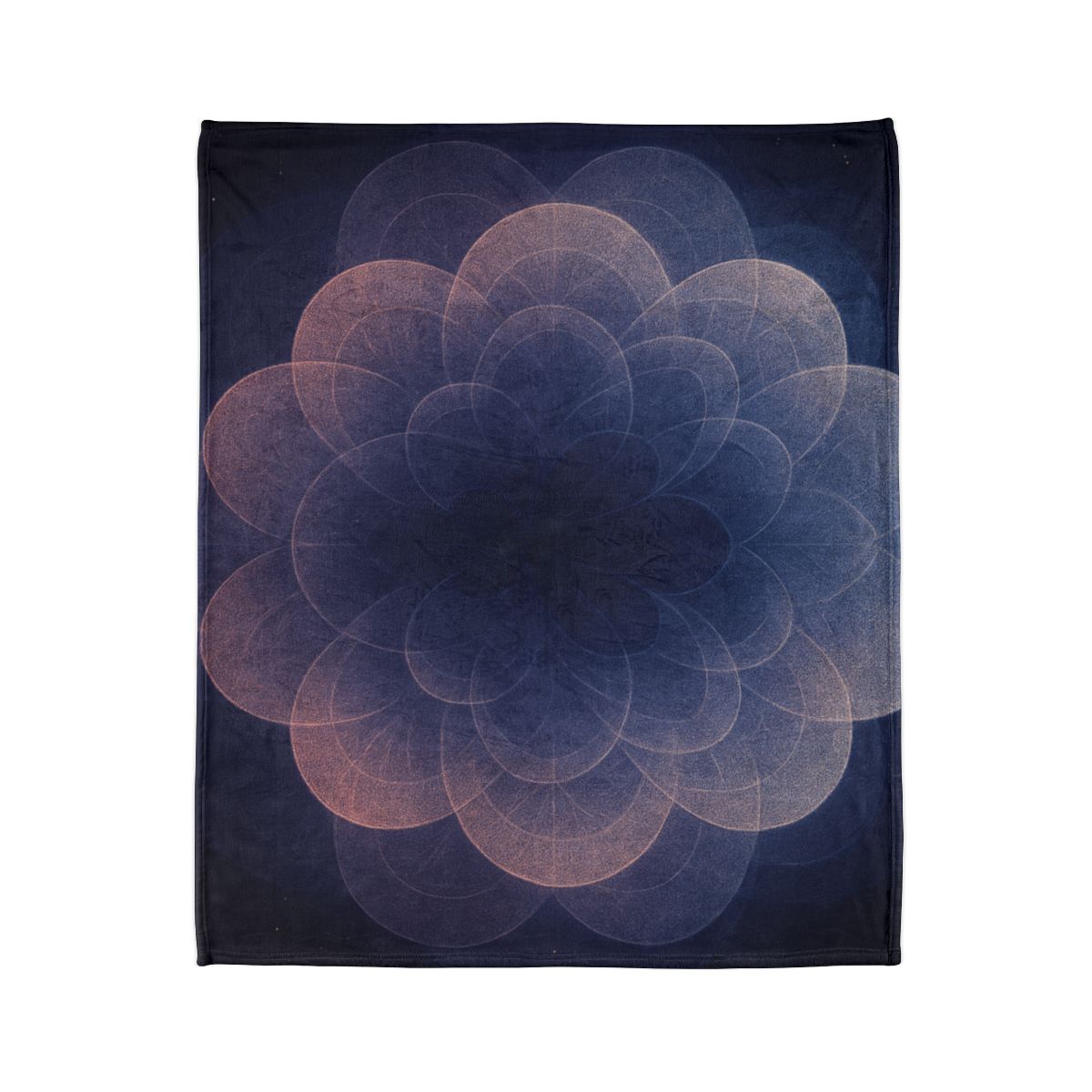 Petal Halo Interference soft fleece blankets