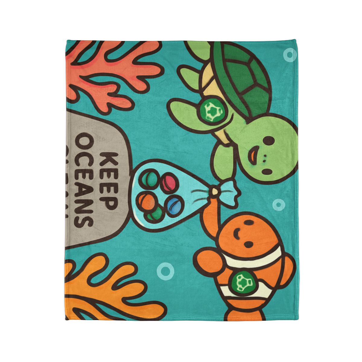 Coral Reef Cleanup Crew warm winter blankets