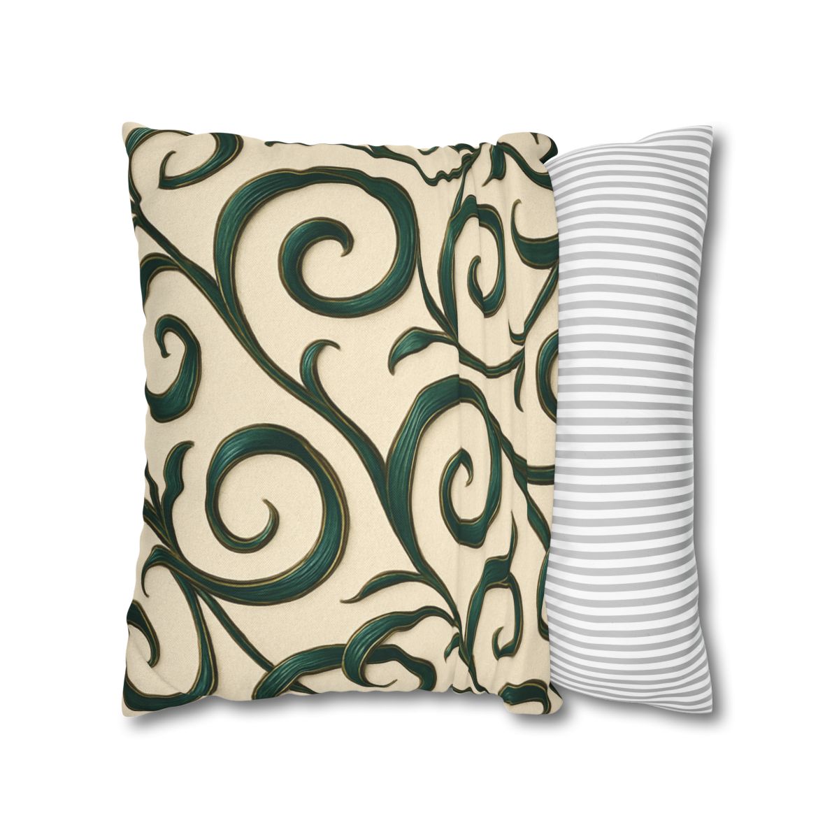 Vine Curl Ribbon Matrix stylish decorative pillowcases