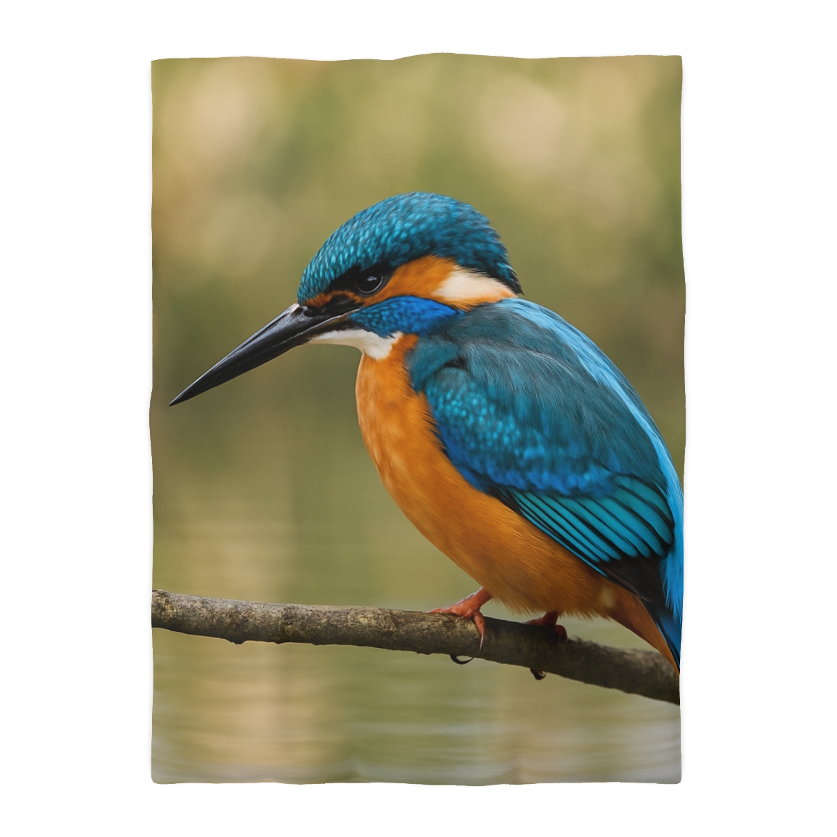 Crystal Dive Common Kingfisher unique patterned duvets