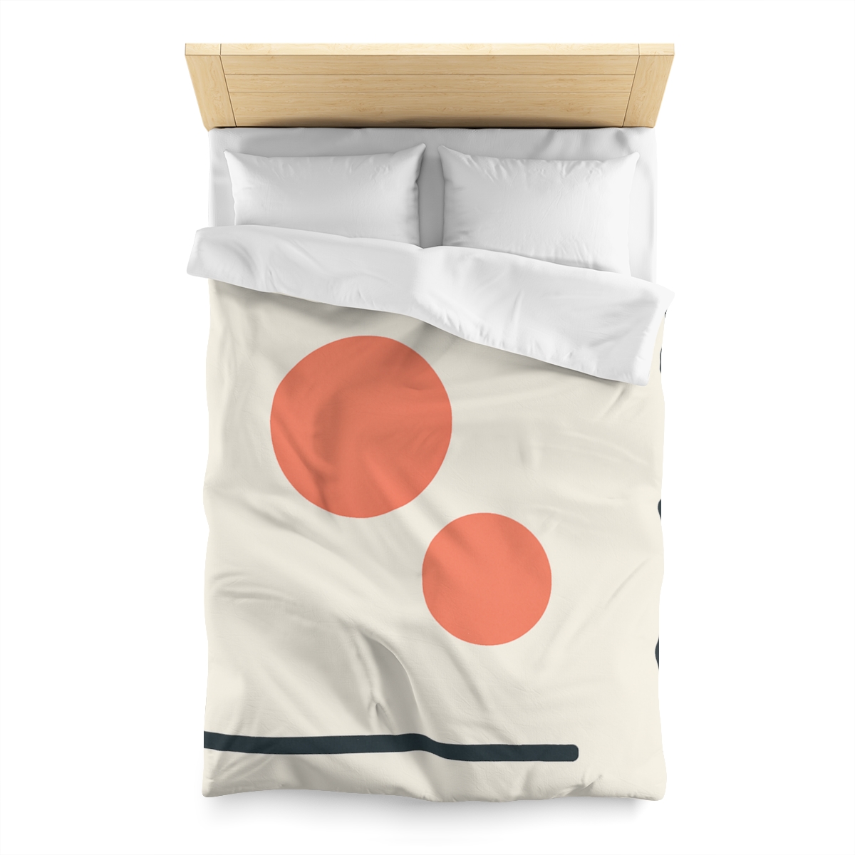 Asymmetric Frame Gap With Two Discs custom duvets