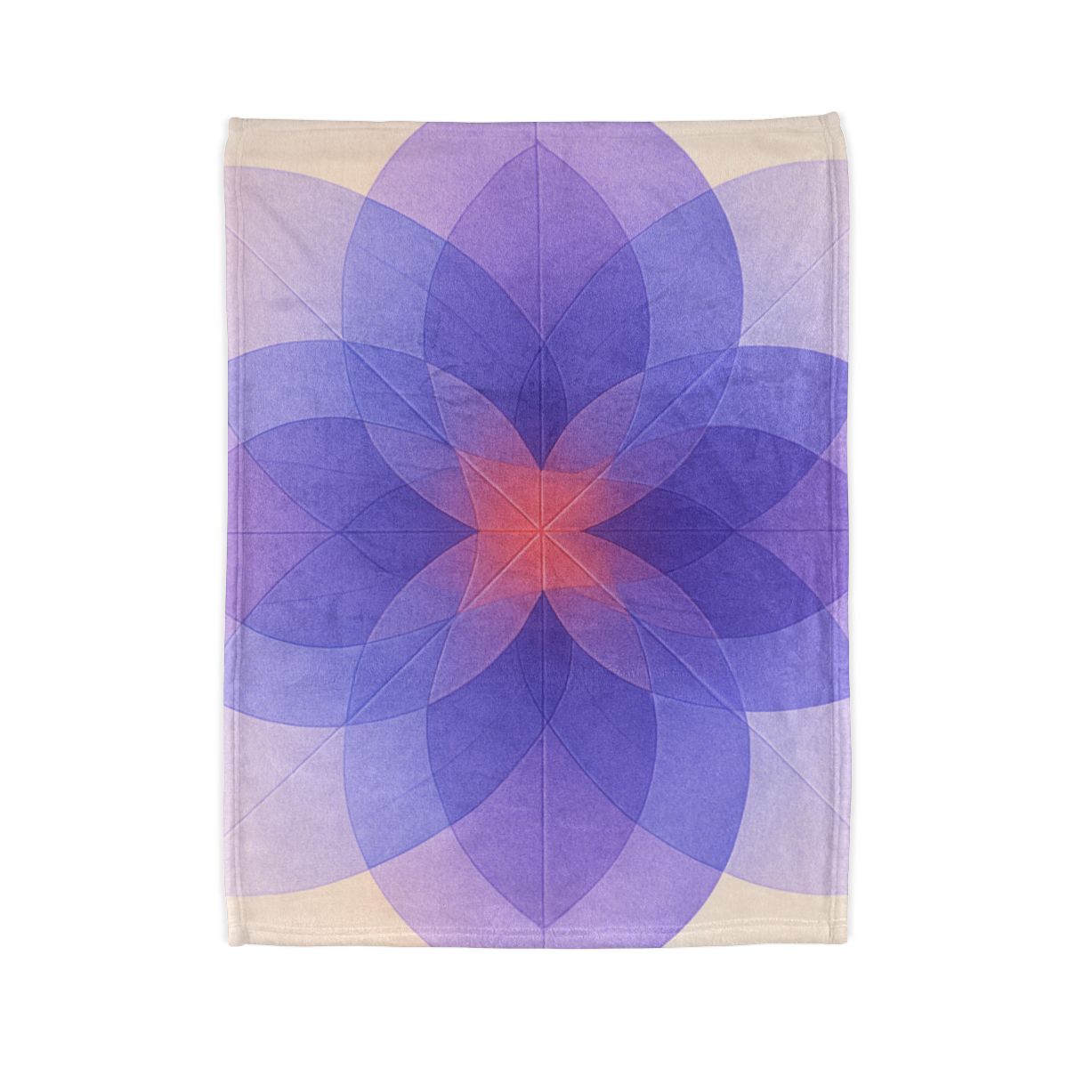 Petal Prism Overlap soft fleece blankets
