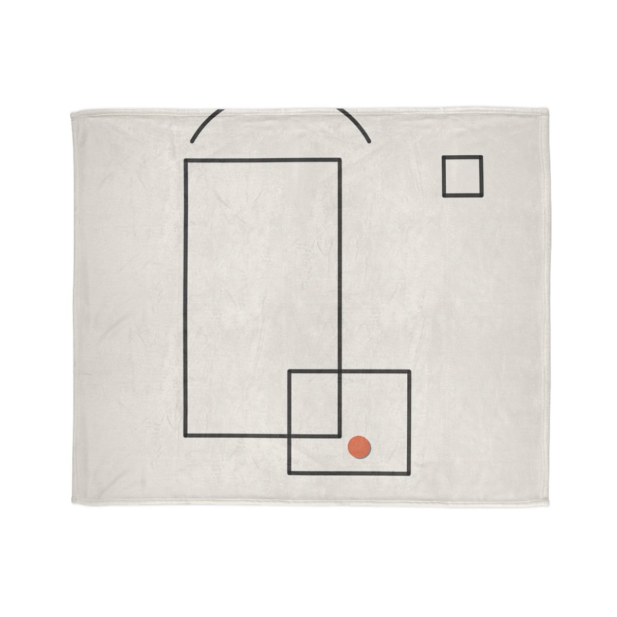 Offset Frame And Quiet Arc soft fleece blankets