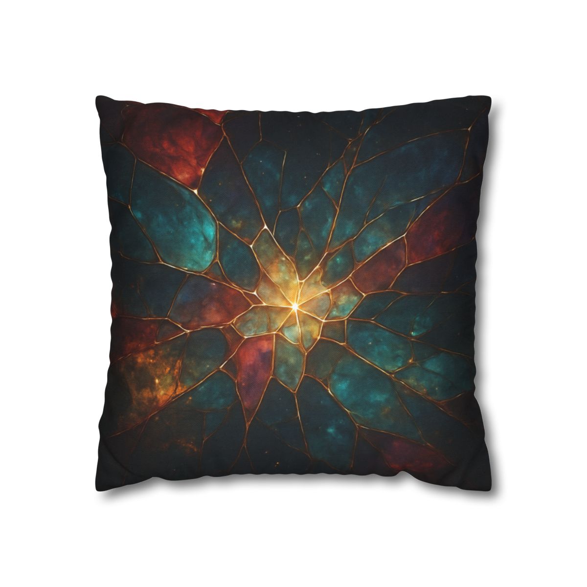 Prismatic Nebula Glasswork personalized pillow covers