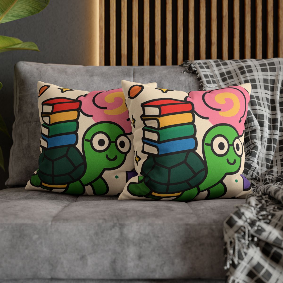 Nebula Library Turtle trendy patterned pillow cases