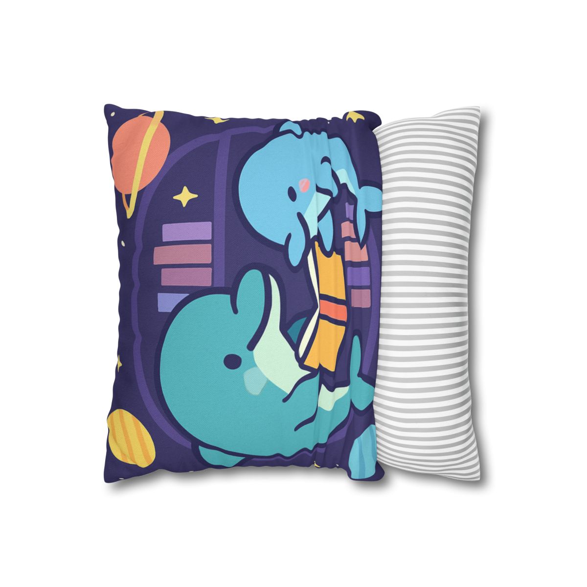 Nebula Library Dolphins comfortable bedding pillow covers