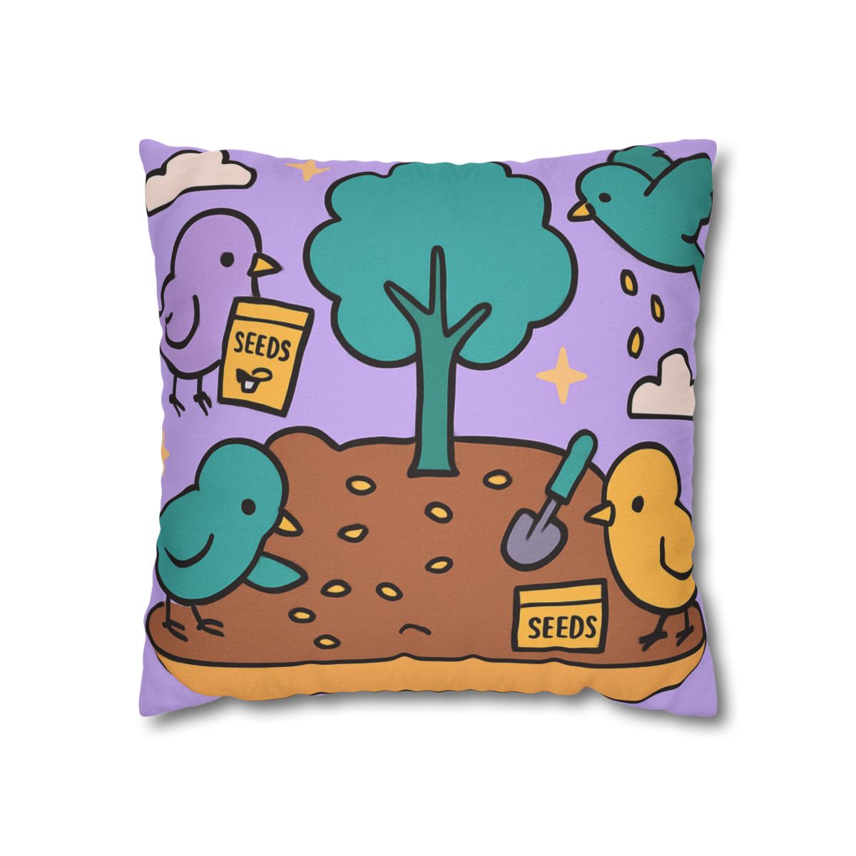 Galaxy Garden Aviary designer print pillow cases