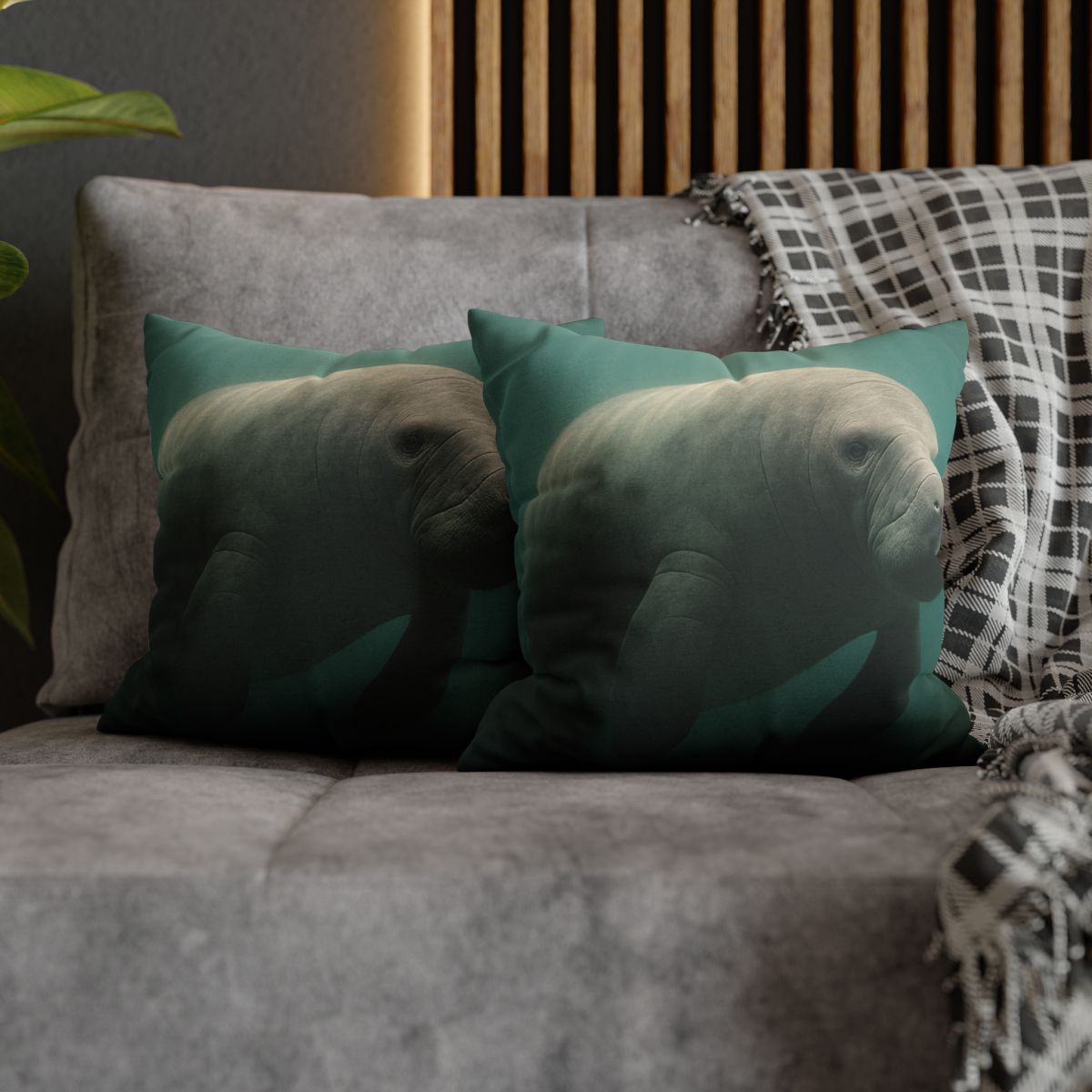 Dawn Drift Manatee personalized pillow covers