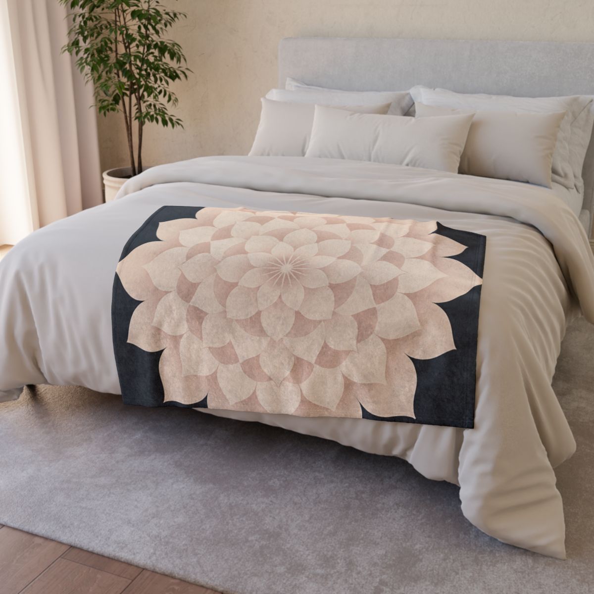 Petal Orbit Mandala warm winter blankets