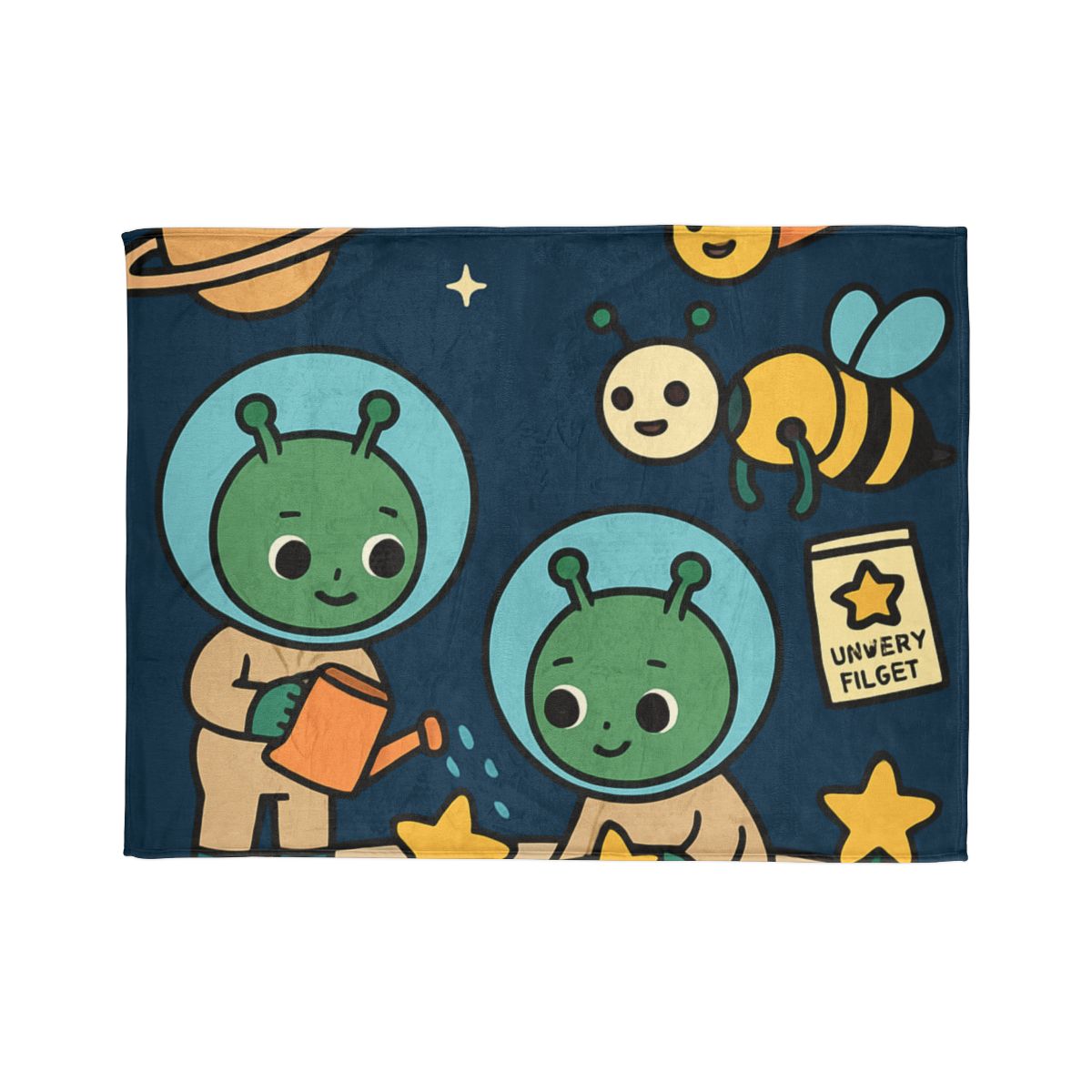 Comet Gardeners On Moon Meadow custom blankets