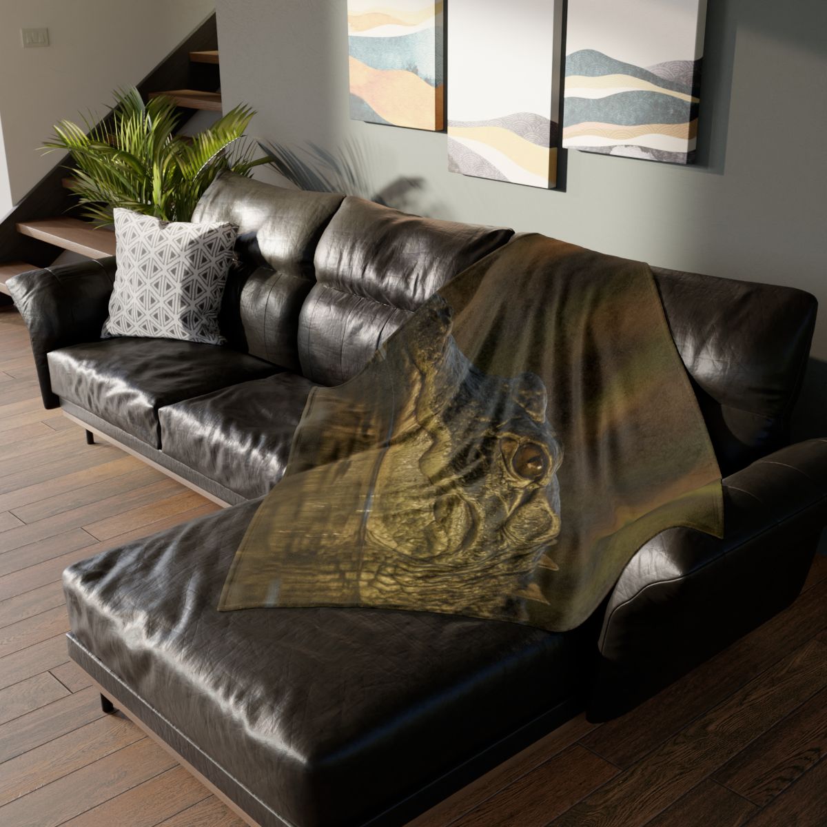 Nebula Stillness American Alligator warm winter blankets